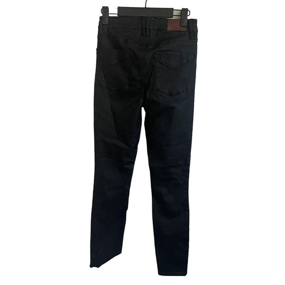 Anthropologie Unpublished Womens Skinny Jeans Size 26 Black Mid-Rise 5-Pocket - Picture 2 of 8